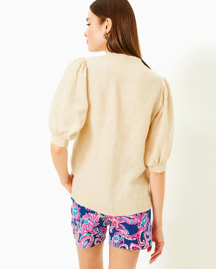 Mialeigh Linen Solid Top